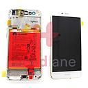 Huawei P10 Lite LCD Display / Screen + Touch + Battery Assembly - Pearl White