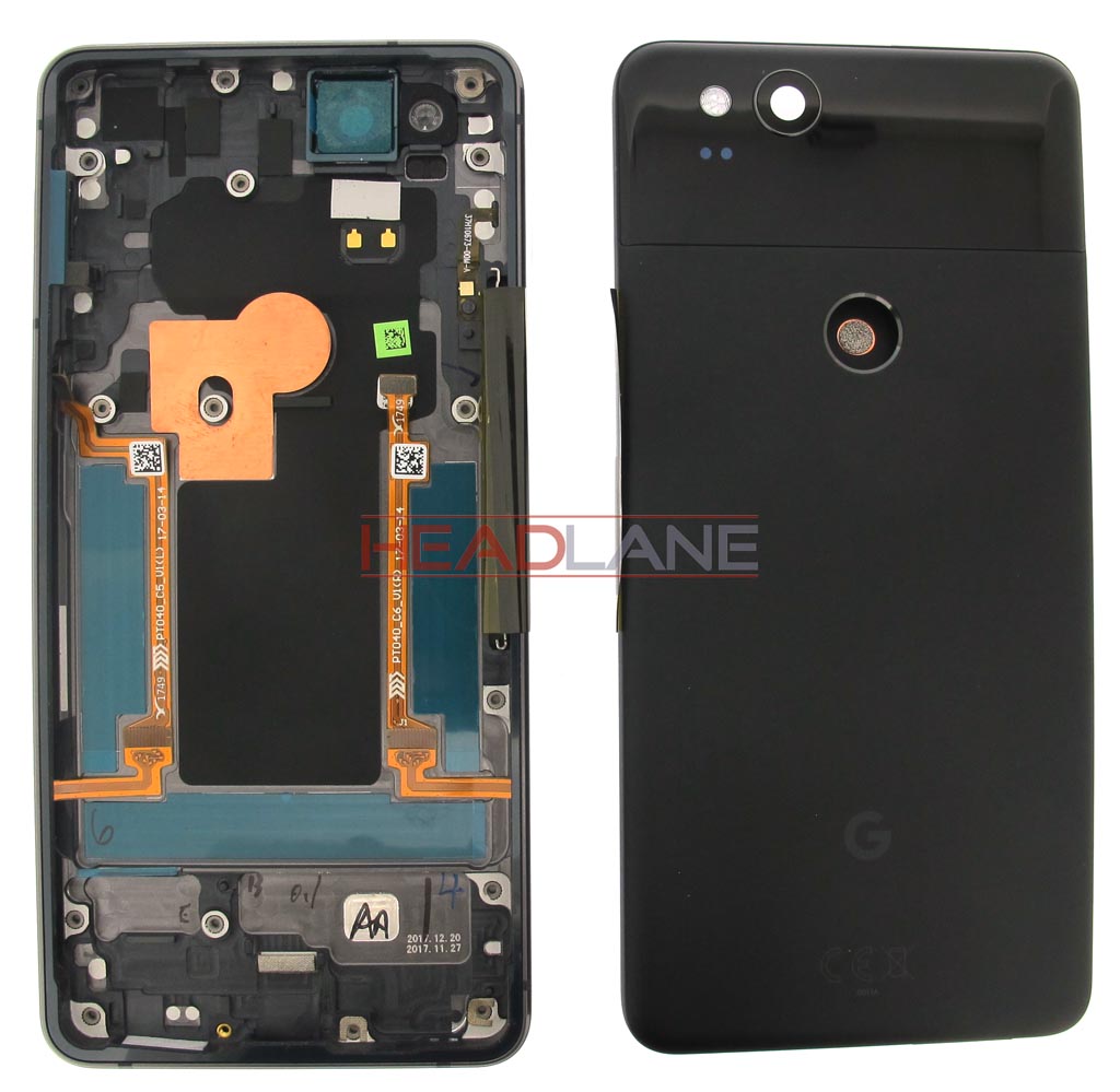 Google Pixel 2 Battery / Back Cover + Edge Sensor - Black