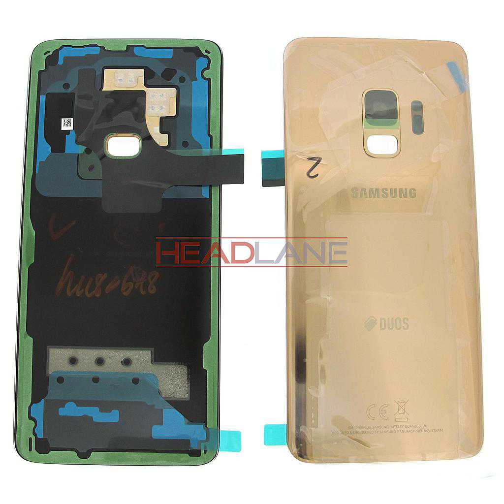 Samsung SM-G960F Galaxy S9 Hybrid SIM Battery Cover - Gold