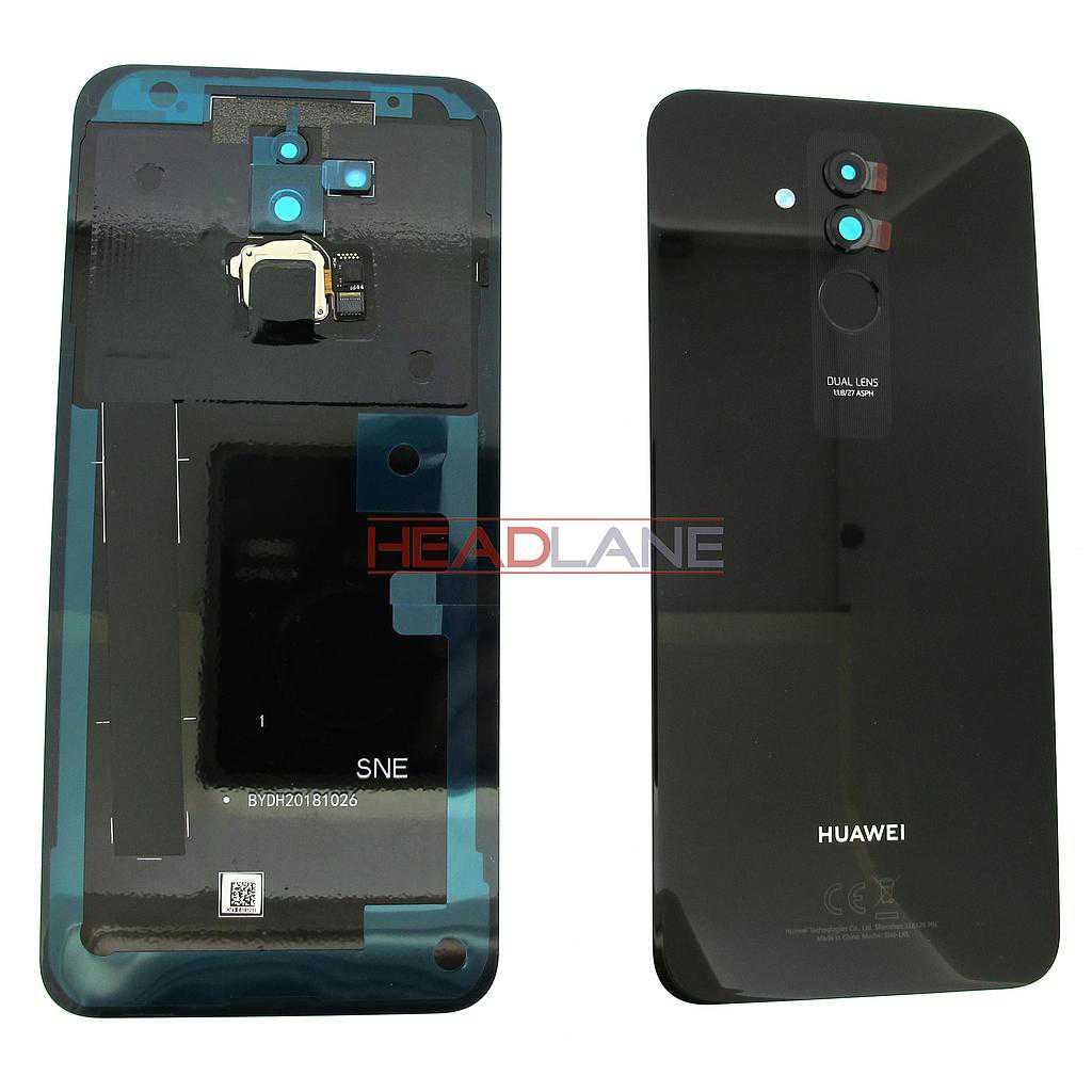 Huawei Mate 20 Lite Battery / Back Cover + Fingerprint Sensor / Reader - Black