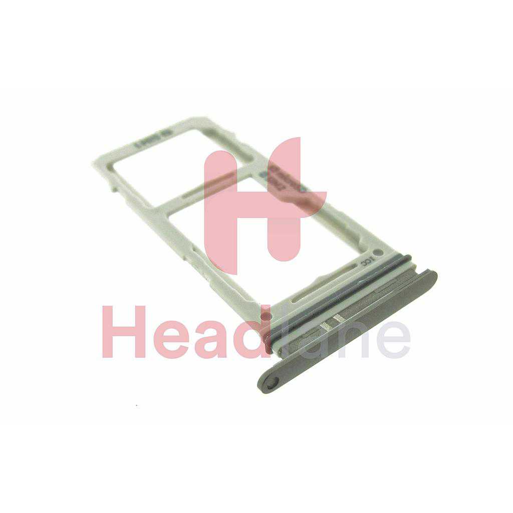 Samsung SM-G975 Galaxy S10+ / S10 Plus SIM / Memory Card Tray (Hybrid / Dual SIM) - Prism Black