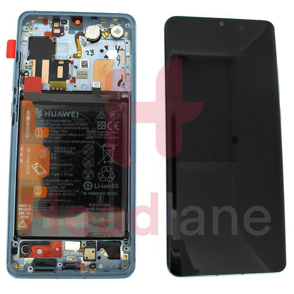 Huawei P30 Pro LCD Display / Screen + Touch + Battery Assembly - Breathing Crystal