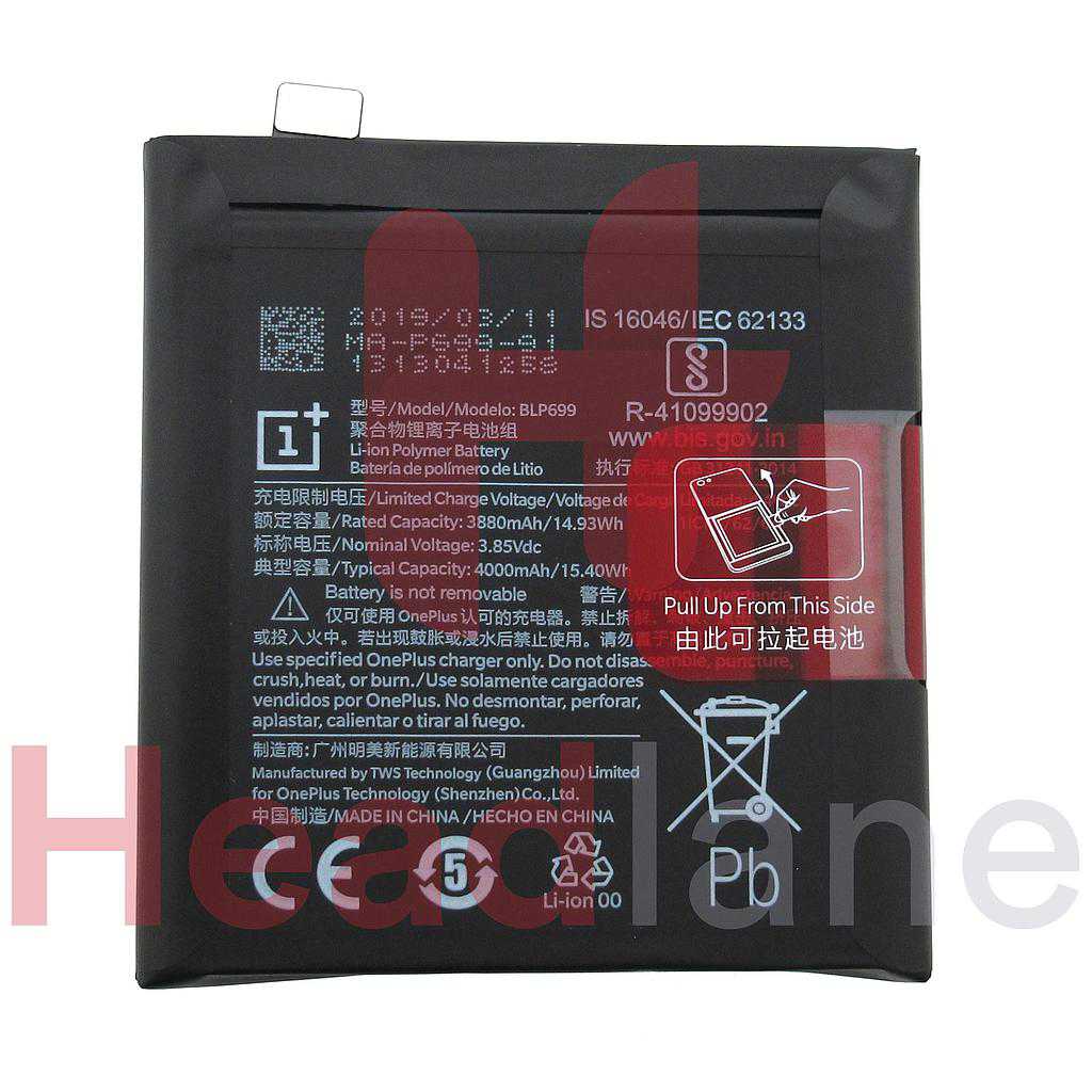 OnePlus 7 Pro 4000mAh Internal Battery