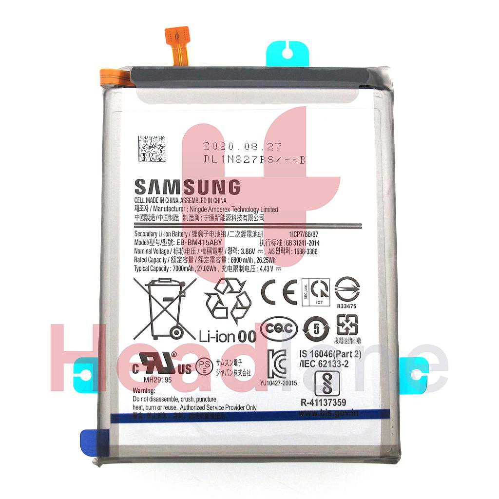 Samsung SM-M515 Galaxy M51 EB-BM415ABY Internal Battery