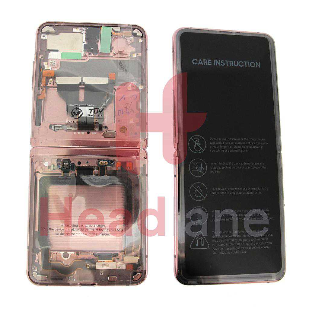Samsung SM-F707 Galaxy Z Flip 5G LCD Display / Screen + Touch - Mystic Bronze