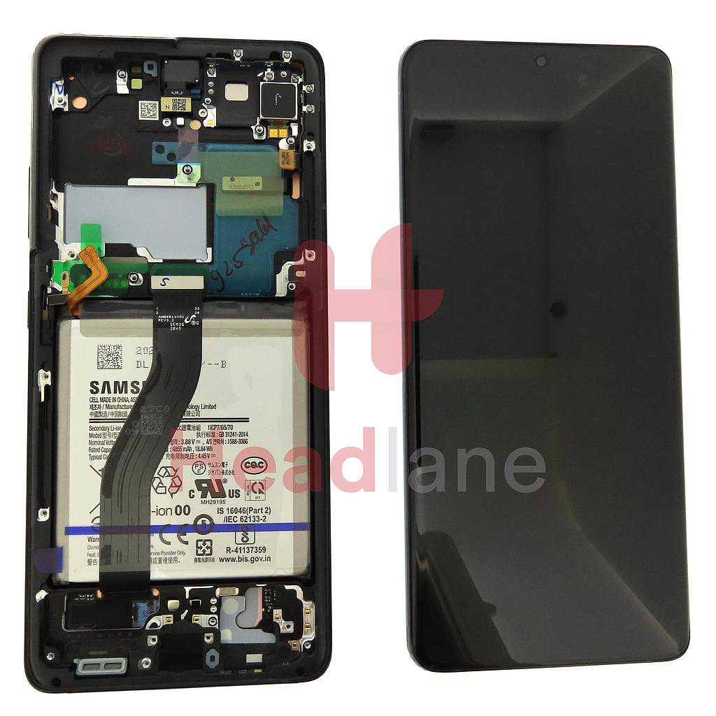 Samsung SM-G998 Galaxy S21 Ultra 5G LCD Display / Screen + Touch + Battery - Phantom Black