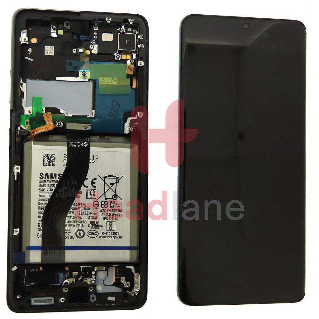 Samsung SM-G998 Galaxy S21 Ultra 5G LCD Display / Screen + Touch + Battery - Phantom Black (No Camera)