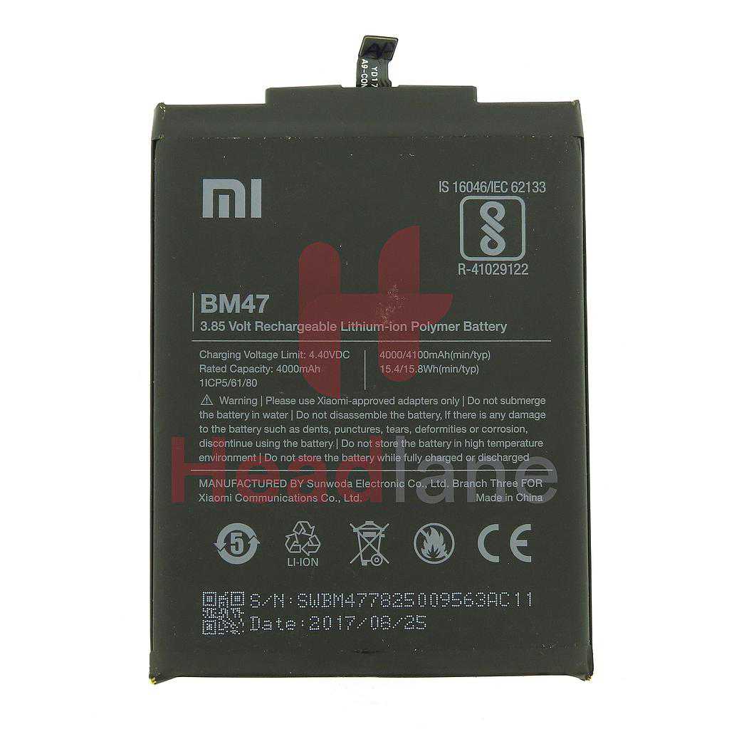 Xiaomi Redmi 4X Redmi 3 BM47 4100mAh Internal Battery