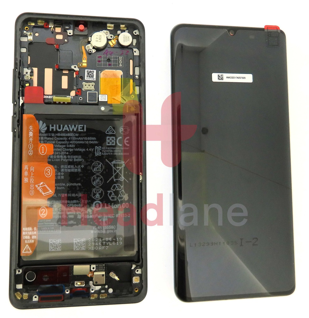 Huawei P30 Pro LCD Display / Screen + Touch + Battery Assembly - Black