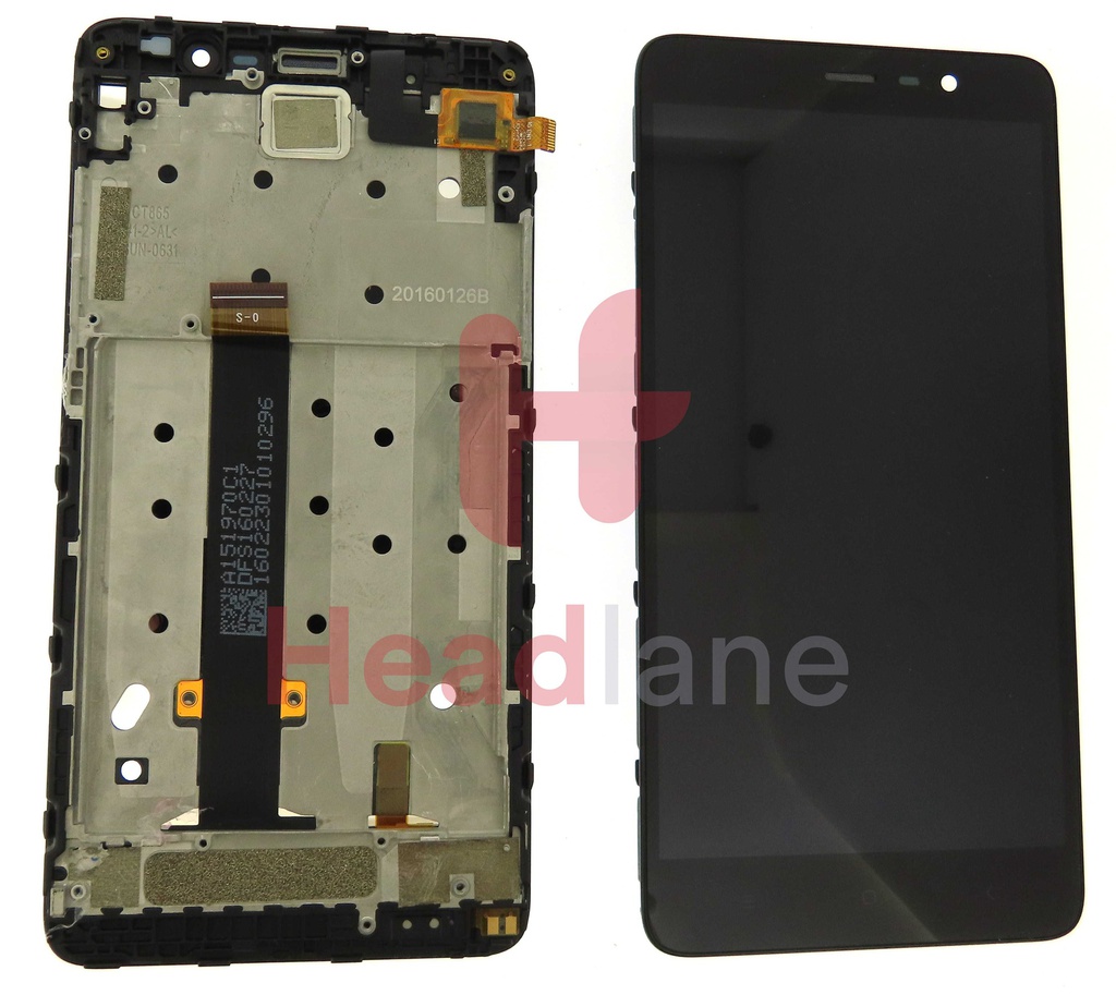 Xiaomi Redmi Note 3 LCD Display / Screen + Touch - Black