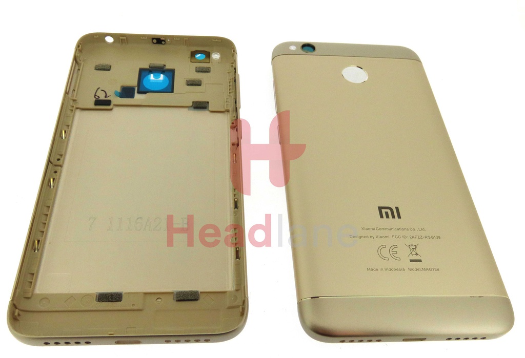 Xiaomi Redmi 4X Back / Battery Cover - Gold