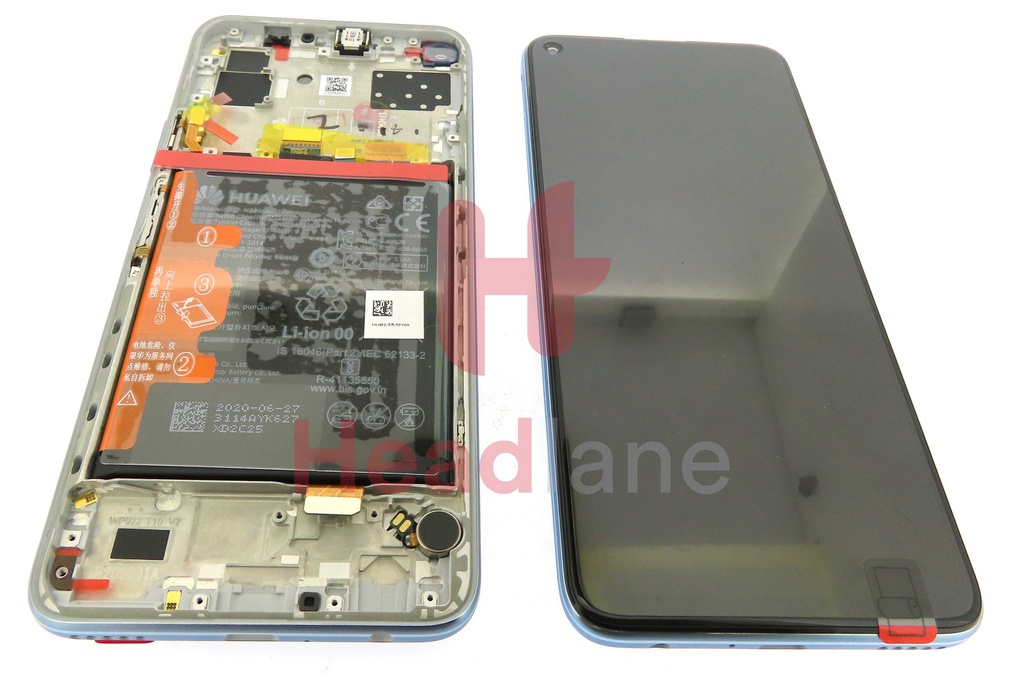 Huawei Honor 30S LCD Display / Screen + Touch + Battery Assembly - Silver