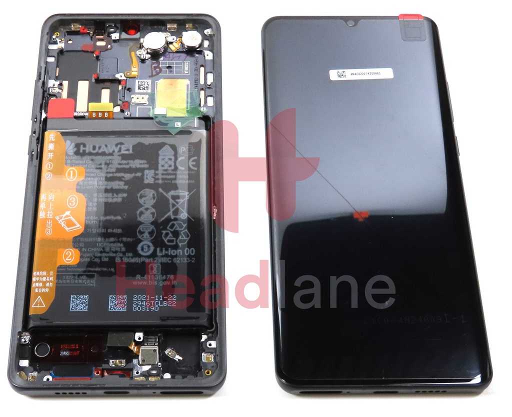 Huawei P30 Pro LCD Display / Screen + Touch + HB486486ECW Battery - Black