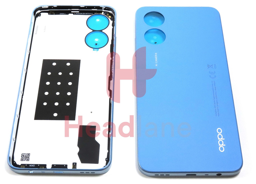 Oppo CPH2477 A17 Back / Battery Cover - Blue