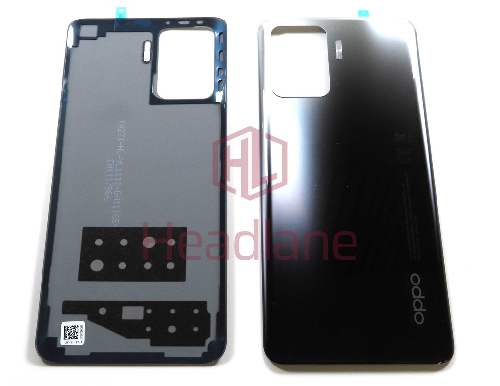 Oppo CPH2217 CPH2203 CPH2285 CPH2205 Reno5 F / A94 4G / F19 Pro / Reno5 Lite Back / Battery Cover - Black