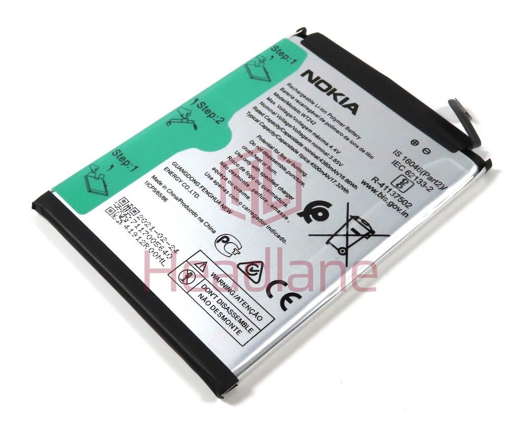 Nokia TA-1270 TA-1274 TA-1275 TA-1277 2.4 4500mAh WT242 Battery