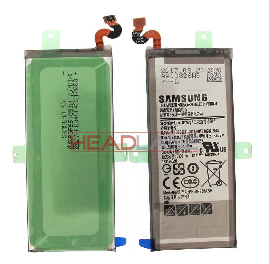 Samsung SM-N950 Galaxy Note 8 EB-BN950ABE 3300 mAh Internal Battery (No Box)