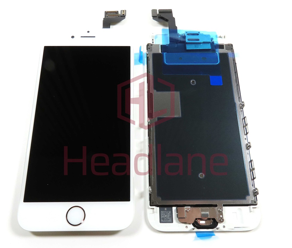 Apple iPhone 6S LCD Display / Screen + Touch - White (Original / Service Stock) *Home button not usable*