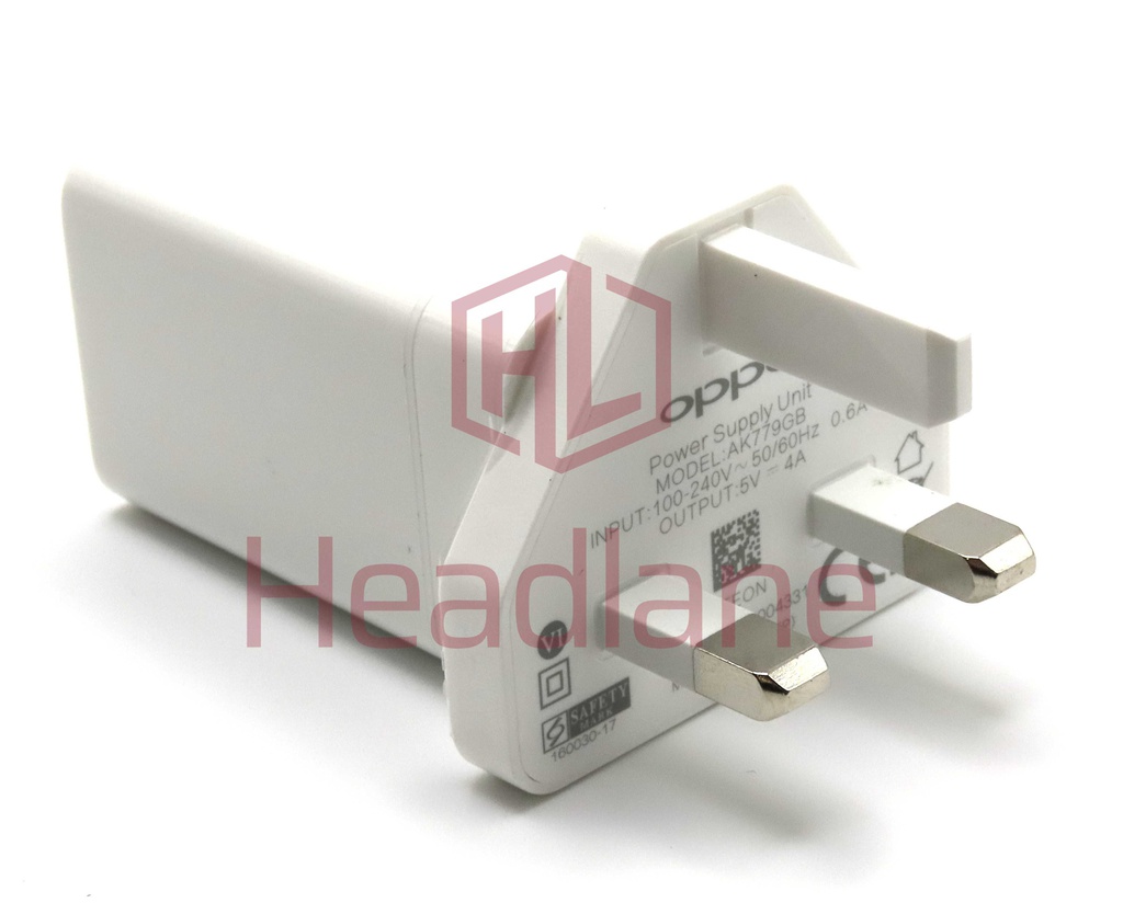 Oppo AK779GB 5V 4A 20W Charger - White
