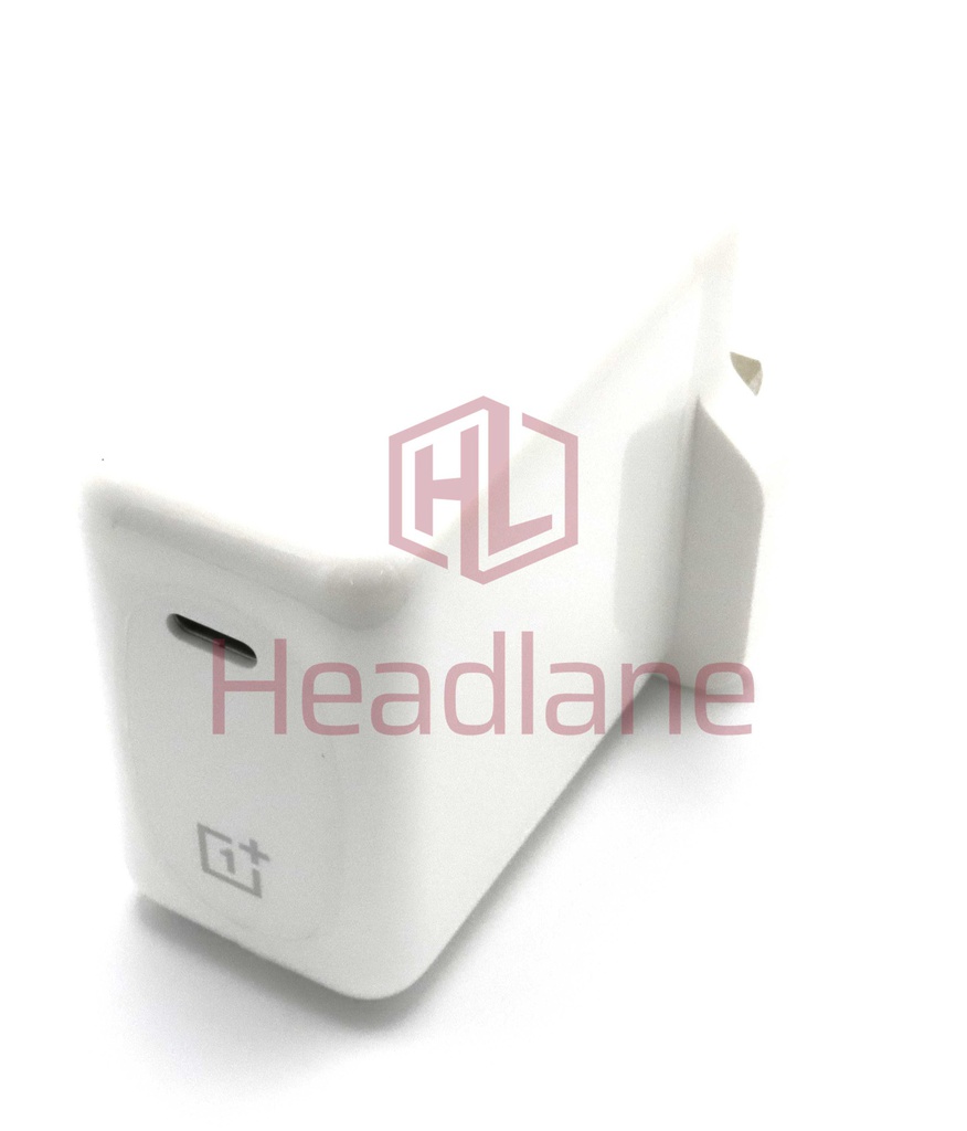 OnePlus WC065A41JH 65W USB-C Charger Head - White (UK 3 Pin)