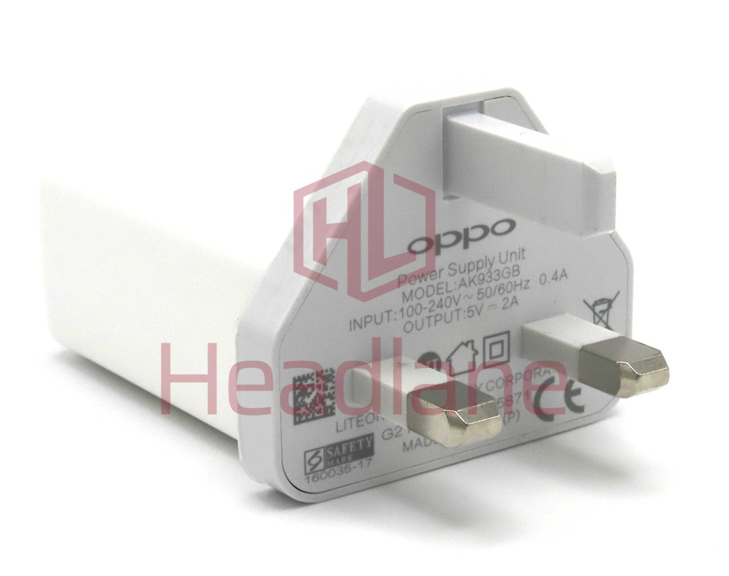 Oppo AK933GB 5V 2A 10W Charger Head  - White