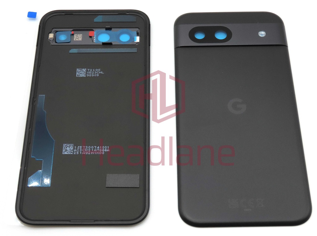 Google Pixel 8a Back / Battery Cover - Obsidian / Black