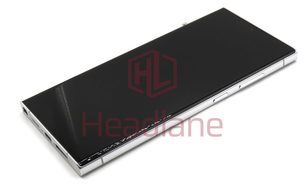 Samsung SM-S918 Galaxy S23 Ultra LCD Display / Screen + Touch - Sky Blue / Lime (With Frame - Self Assembled)