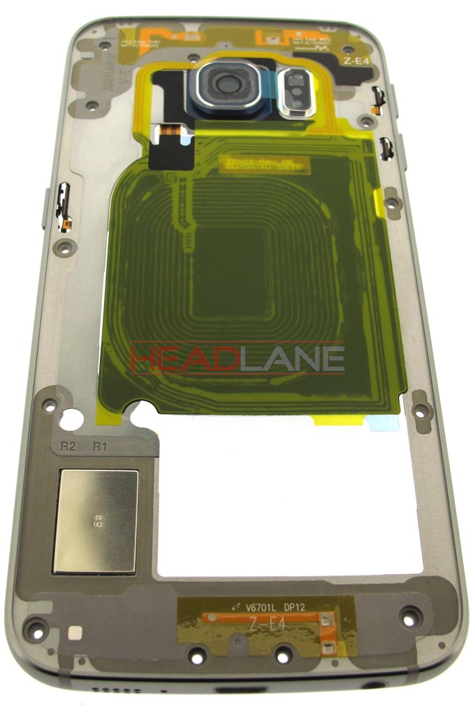 Samsung SM-G925F Galaxy S6 Edge Middle Cover - Black