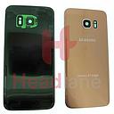 [GH97-18703C] Samsung SM-G935F Galaxy S7 Edge Back / Battery Cover - Gold (USA Version)