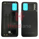 [55050000L39X] Xiaomi Poco M3 Back / Battery Cover - Tarnish / Black