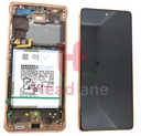 [GH82-24478F] Samsung SM-G781 Galaxy S20 FE 5G LCD Display / Screen + Touch + Battery - Cloud Orange