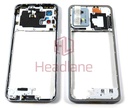 [5S58C22127] Motorola XT2335 Moto G53 Back / Middle Cover / Chassis - Silver