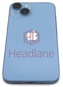 [IP14BH-BL-B] iPhone 14 Back / Battery Cover + Small Parts - Blue (Pulled - Grade B)