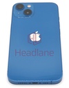 [IP13BH-BL-A] iPhone 13 Back / Battery Cover + Small Parts - Blue (Pulled - Grade A)