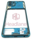 [5S58C19273] Motorola XT2139 Moto Edge 20 Lite Middle Cover / Chassis - Blue / Green