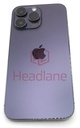 [IP14PMBH-DP-C] iPhone 14 Pro Max Back / Battery Cover + Small Parts - Purple (Pulled - Grade C)