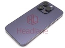 [IP14PRBH-PR-C] iPhone 14 Pro Back / Battery Cover + Small Parts - Purple (Pulled - Grade C)